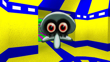 Red Mist Squidward Gmod Nextbots Chasing Me in Parallax - I