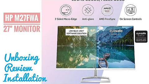HP M27fwa 27 Inch LED Monitor | Unboxing Installation and review