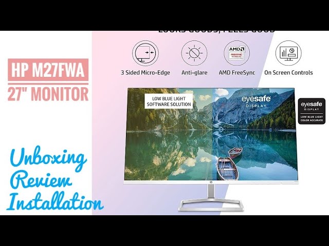 Monitor HP 27 M27 IPS FHD 75Hz 5ms FreeSync c/ WebCam