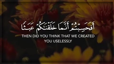 من سورة المؤمنون بصوت القارئ مشاري فالح | حالات واتس 🌻