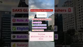 💼 Saks Global Hiring Now | Work with a Leading Luxury Brand 🌍