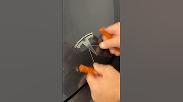 Tesla Satisfying ASMR | Removing Car Emblems