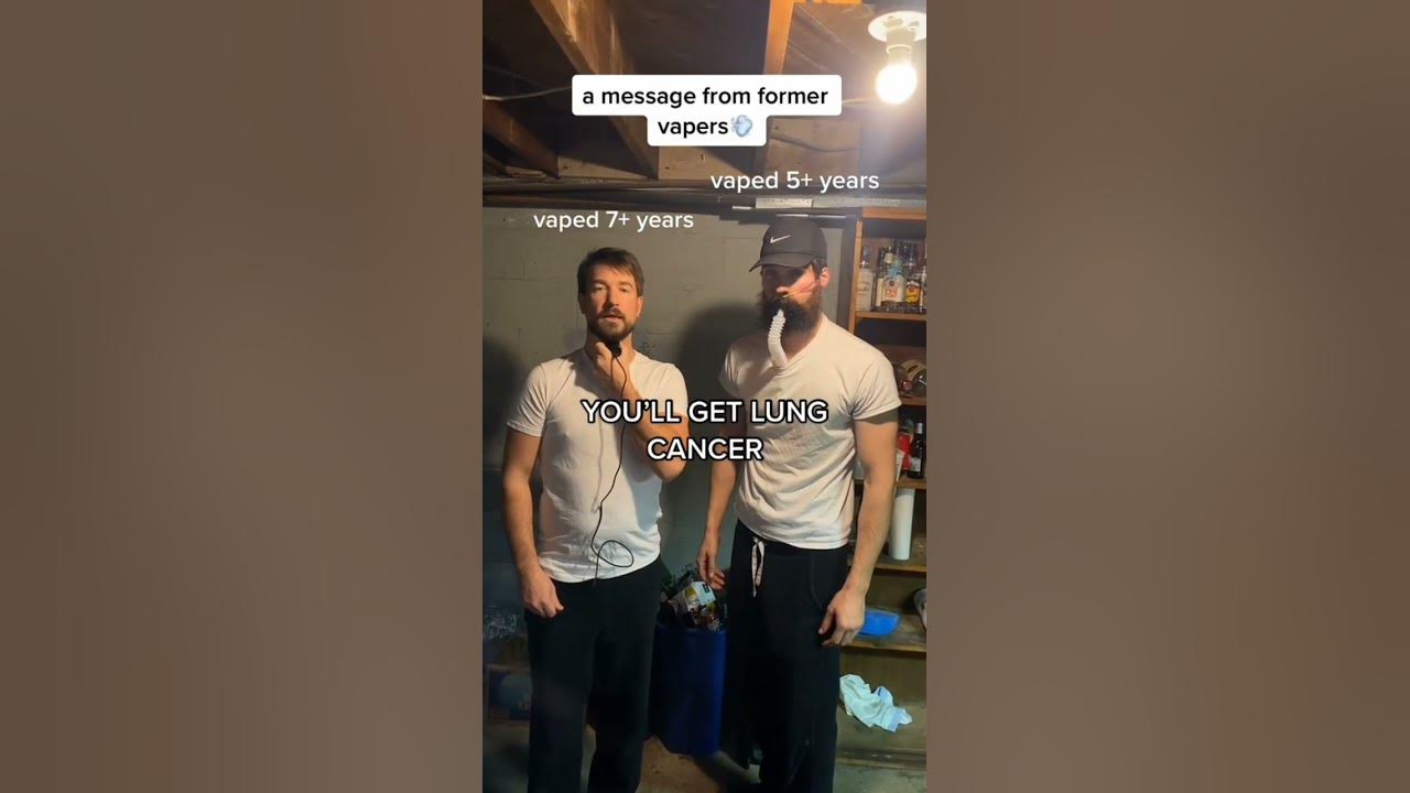 don't vape you'll get lung cancer