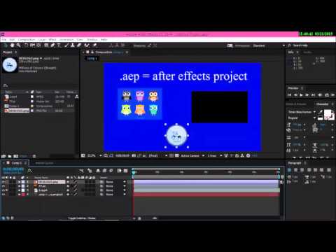 3-Adobe After Effects: AEP Dosya Uzantısı