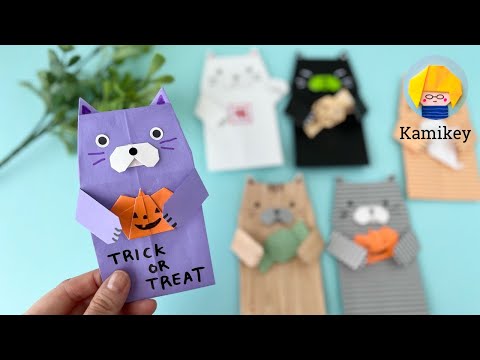 Origami] Cat Envelope (Kamikey) - YouTube