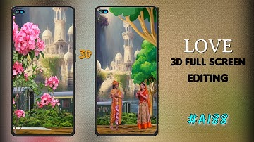 3D Trending Behind Object Status Video Editing | Node Video 4k full screen status editing Tutorial