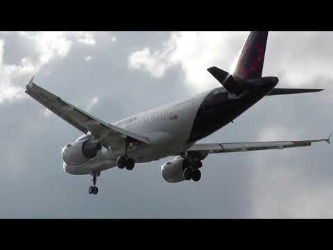 Brussels Airlines Airbus A319-112 OO-SSD Final Approach at Berlin Tegel Airport