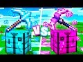 Boy vs Girl $1,000,000 ULTIMATE Minecraft Pickaxe! - Challenge