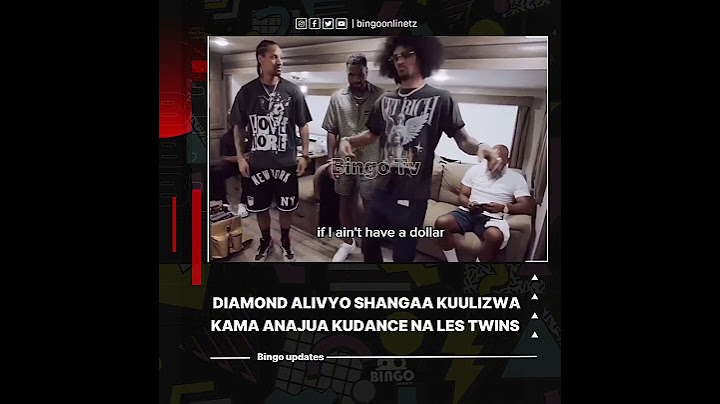 Diamond ashangazwa baada ya kuulizwa kama anajua kudance na les twins