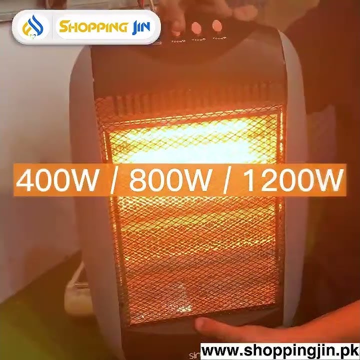 Electric Heater | 1200W Halogen Heater by Shoppingjin.pk