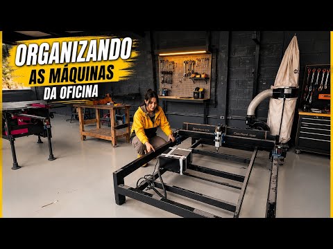 ORGANIZEI AS MÁQUINAS DA OFICINA. #vlog