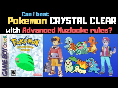 Open World Pokemon Can You Beat Pokemon Crystal Clear With Advanced Nuzlocke Rules Rom Hack Youtube