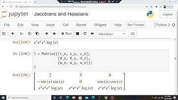 Jacobians and Hessians using python