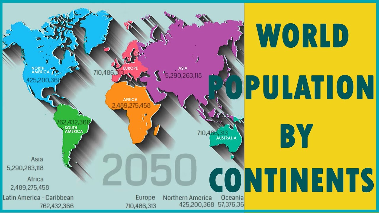 World Population Growth By Continents Lowest Highest Population