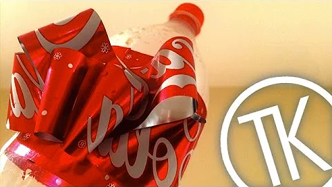 Coca Cola Christmas Gift Bottle Bow