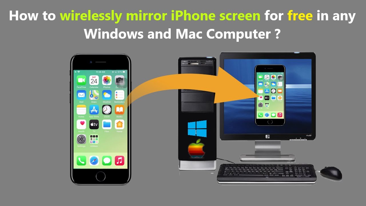 How to wirelessly mirror iPhone screen for free in any Windows and Mac ...