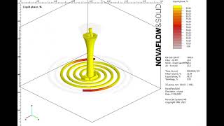 Spiral Flow Simulation