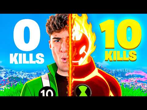I became Ben 10 to win at Fortnite