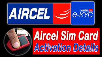 How to activate aircel sim card with E-kyc || Aircel sim card || Activation Process