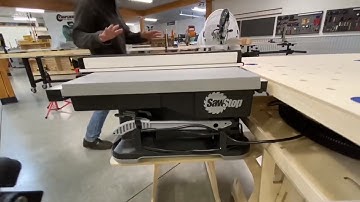 Flex Bench System integrates with the Saw Stop