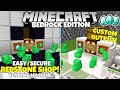 Minecraft Bedrock: Secure Automatic Store! Easy & Custom Vending Machine! MCPE Xbox PC ps4