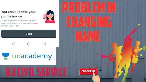 How to change name on unacedemy / unacademy par name kaise change kare #unacademy #mppsc #name #rj