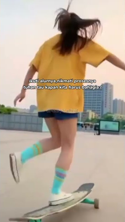 cewek cantik jago skil main skateboard story' watsaap terbaru 2022 30detk