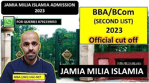 JMI BBA/Bcom second admission list 2023 I JMI BBA/Bcom waiting 2023 I JMI BBA/Bcom waiting list 2023