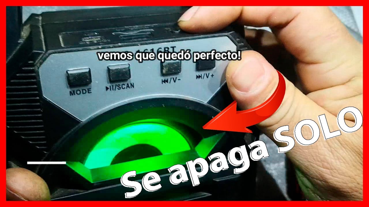 💥REPRODUCTOR BLUETOOTH 🔴SE APAGA SOLO mientras suena la MUSICA - YouTube