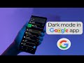 How to enable dark mode in Google app | dark mode in Google