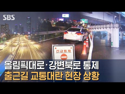 서울 곳곳 막혔다…올림픽대로·강변북로 등 교통통제 / SBS