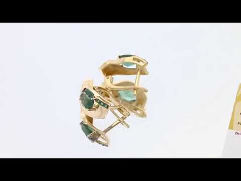 ЭЛИТНЫЕ ЗОЛОТЫЕ СЕРЬГИ С ИЗУМРУДАМИ ОТ ЮВЕЛИРНОЙ КОМПАНИИ SOKOLOV! ЭЛИТНЫЕ ЗОЛОТЫЕ СЕРЬГИ С ИЗУМРУДАМИ ОТ ЮВЕЛИРНОЙ КОМПАНИИ SOKOLOV!