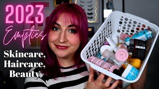 2023 EMPTIES - What Beauty products I used in a year! | Kirby Rose