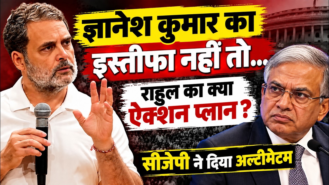 ज्ञानेश कुमार का इस्तीफा नहीं तो  राहुल का क्या ऐक्शन प्लान?  सीजेपी भी होगी सड़क पर!