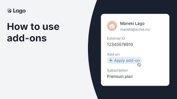 Lago - How to use add-ons