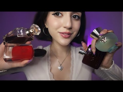 ASMR Showing You My Fragrance Collection (tingly tapping, whispering, tracing)