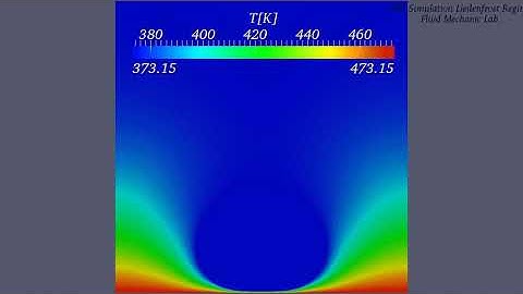 CFD Simulation Leidenfrost Regime with OpenFOAM-Temperature
