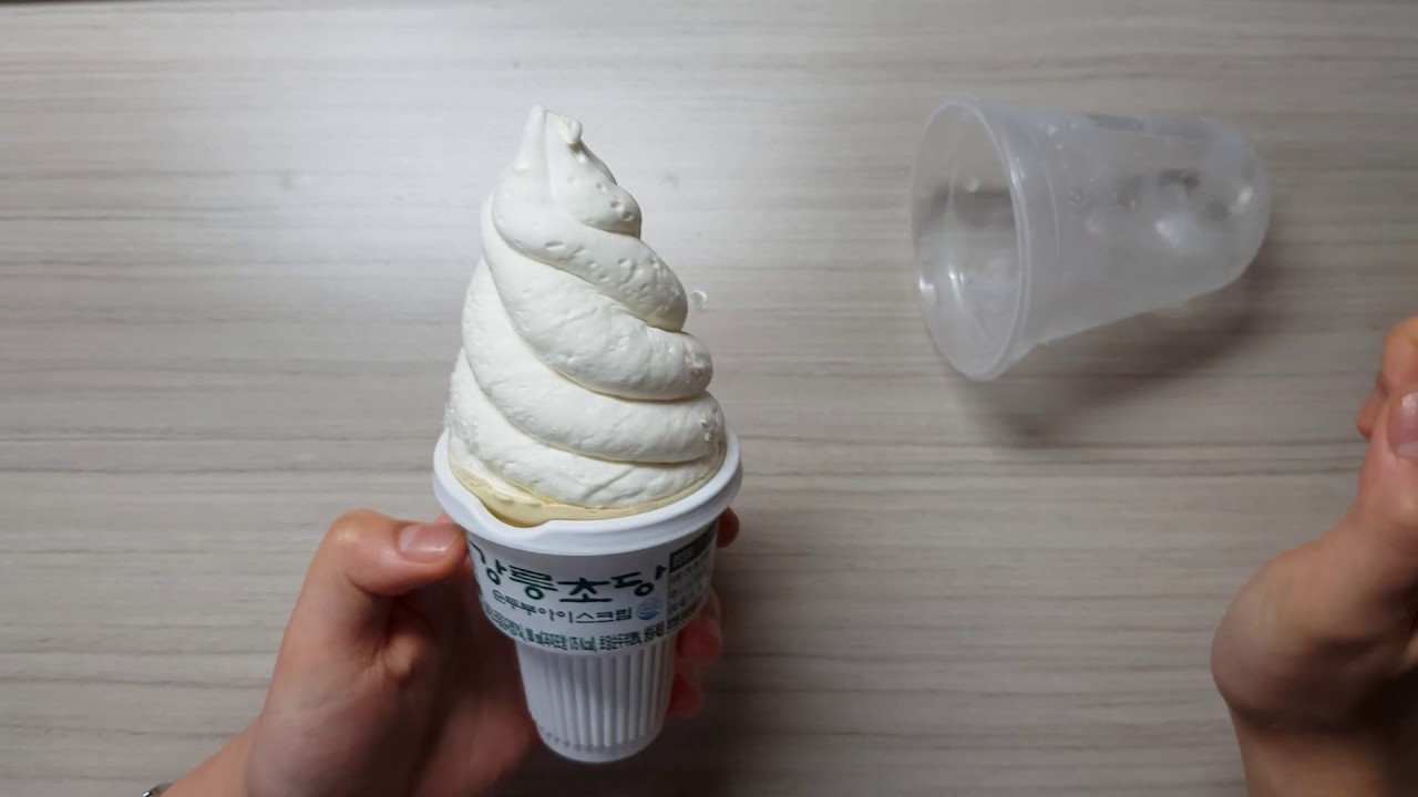 강릉 초당 순두부 아이스크림 Tofu Ice cream review YouTube