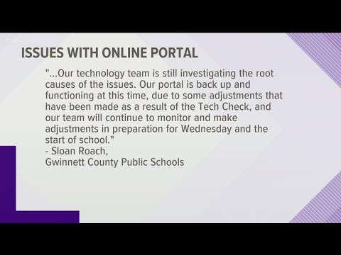 Gwinnett County Schools experience issues with online portal