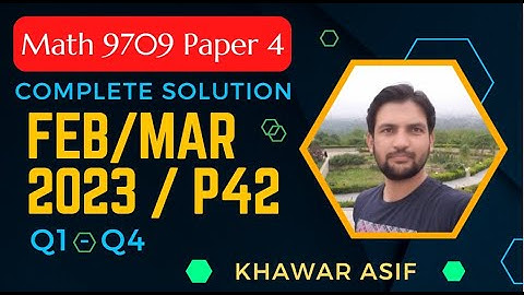 Guided Solution | Feb/Mar/2023/P42 | Q1-Q4 | Mechanics | Math 9709 | A level | Paper 4 | solution