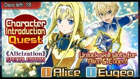 Alice and Eugeo! Sword Art Online Memory Defrag #21