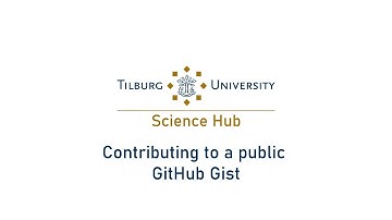 Contributing to a public GitHub Gist - tilburgsciencehub.com