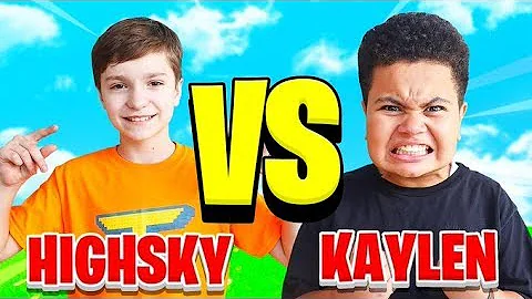 FaZe H1ghSky1 Vs FaZe Kaylen (Fortnite 1V1) YOUNGEST Members!!