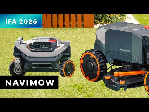 A closer look at the Navimow H5 Pro robotic lawn mower at IFA 2026