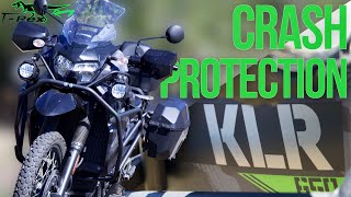Installing T-Rex crash guards 2023 Kawasaki KLR 650