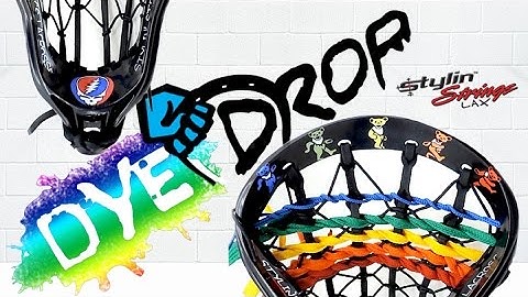 Greatful Dead Dye Drop - Custom Dye Job and Pocket Stringing #lacrosse