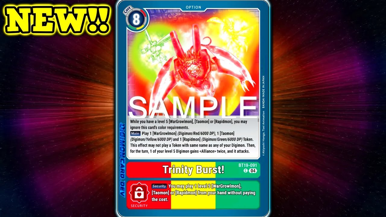 Terriermon Trinity Burst COMBO! | DIGIMON TCG BT19 Format