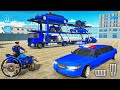 US Police limousine Car Quad Bike Transporter #2 - Android Gameplay