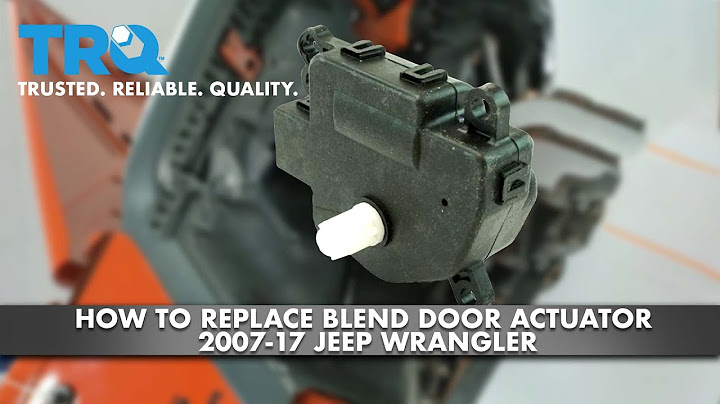 2010 jeep wrangler blend door actuator location