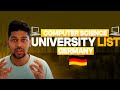 University list  msc in computer science data science ai cybersecurity in germany